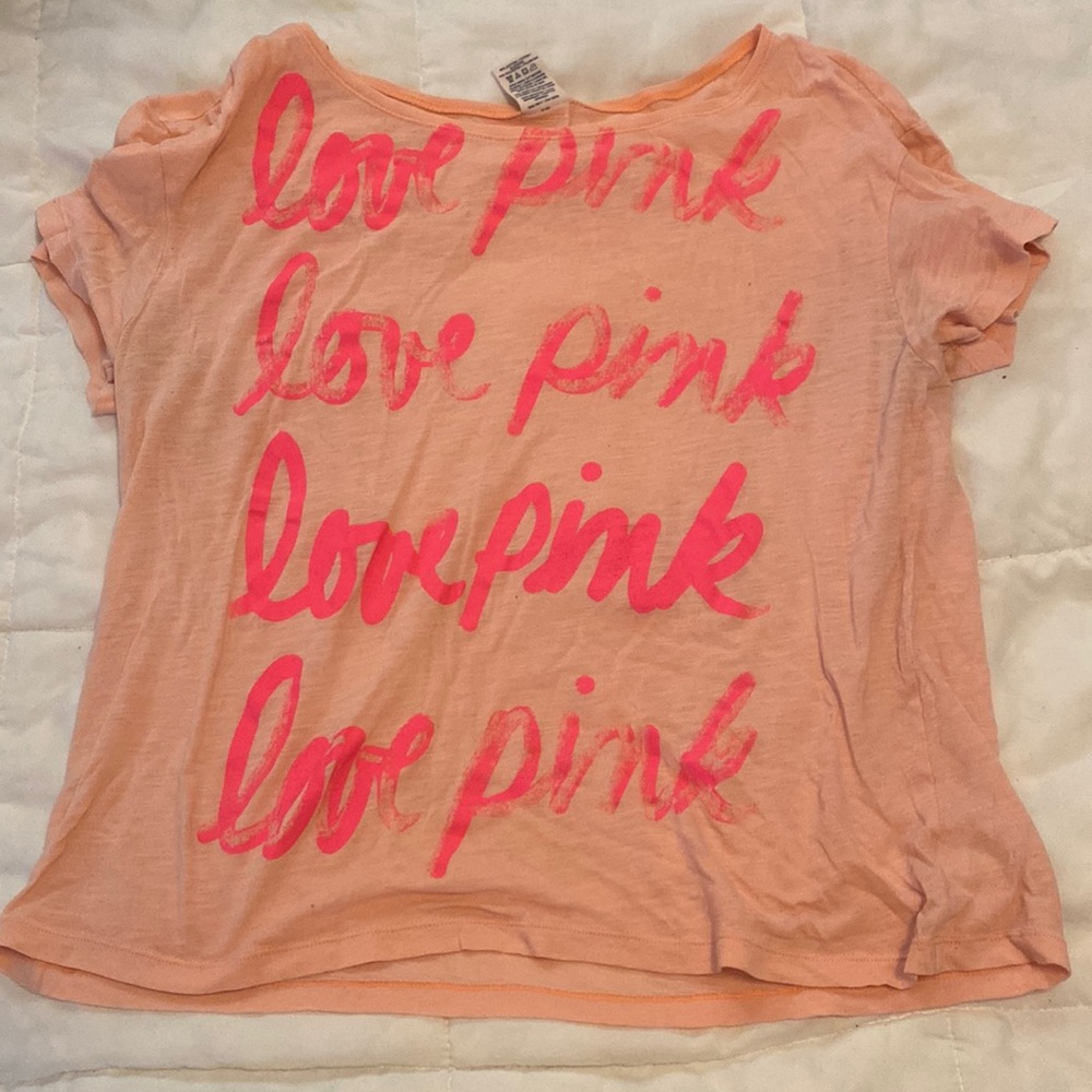 Oversized love pink tee VS